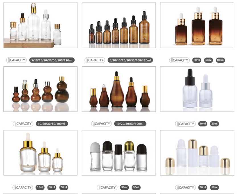 essential oil bottle botol minyak kaca import distributor skincare